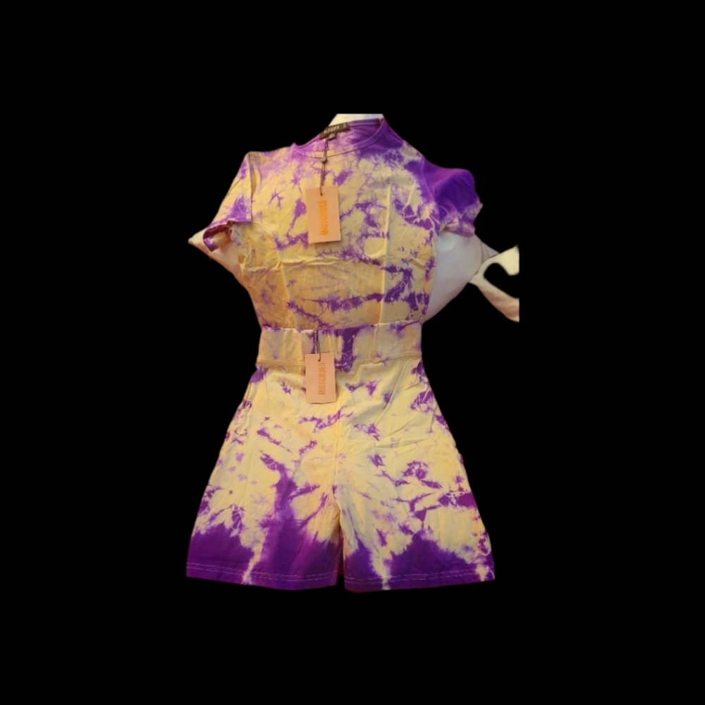 Tie Dye Two Piece Shorts Set